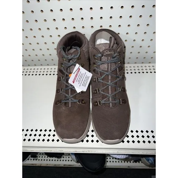 Skechers Arch Fit Extra Ordinary Womens Suede Winter Snow Boots Size 6 Brown