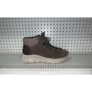 Skechers Arch Fit Extra Ordinary Womens Suede Winter Snow Boots Size 6 Brown