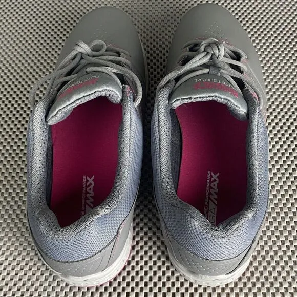 Skechers Go Golf Elite Tour S/L Spikeless Golf Shoes Womens 11 Gray Waterproof