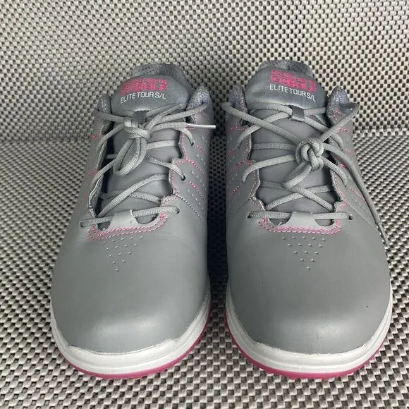 Skechers Go Golf Elite Tour S/L Spikeless Golf Shoes Womens 11 Gray Waterproof