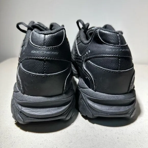 Skechers Mens After Burn Memory Fit 50127EWW Black Casual Shoes Sneakers Sz 14