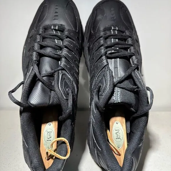 Skechers Mens After Burn Memory Fit 50127EWW Black Casual Shoes Sneakers Sz 14