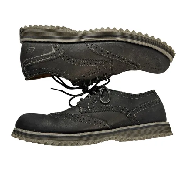 Skechers Men’s Black Wingtip Oxford Dress Shoes Size 11
