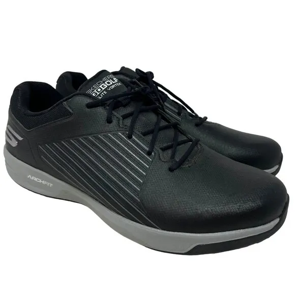 Skechers Mens GoGolf Elite Vortex Waterproof Black Golf Shoes Sz 12 - NEW