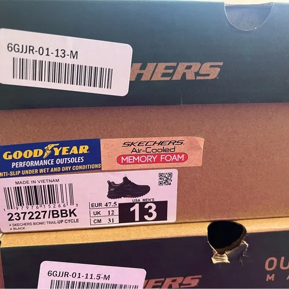 Skechers NEW Bionic Trail Up-Cycle Anti-Slip Men’s Grip Performance Shoes-237227
