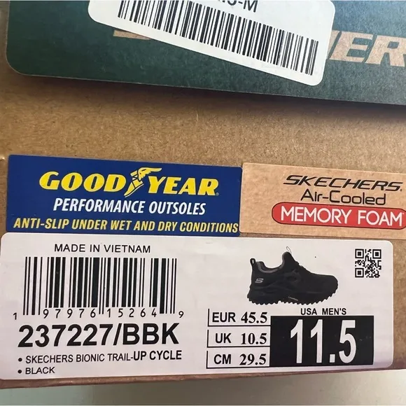Skechers NEW Bionic Trail Up-Cycle Anti-Slip Men’s Grip Performance Shoes-237227