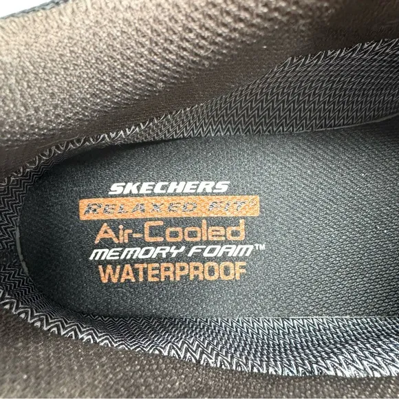 SKECHERS Relaxed Fit Air-Cooled Memory Foam Waterproof hiking boots, size 11