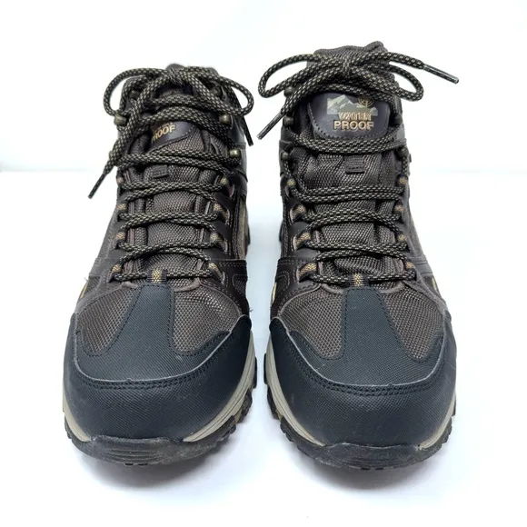 SKECHERS Relaxed Fit Air-Cooled Memory Foam Waterproof hiking boots, size 11