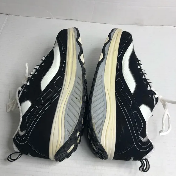 Skechers Shape Ups Black &amp; White Walking Fitness Shoes 11809 Womens Size 8.5