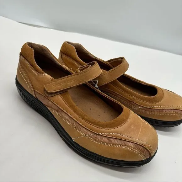 Skechers Shape UPS Womens 9 Mary Jane Walking Shoes Toning Sneaker Comfort New!!
