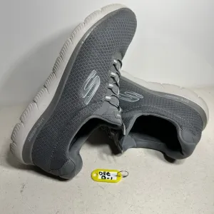 Skechers Summits Mens Trainers Shoes  Charcoal Lace Up Casual Sneakers Size 10,5