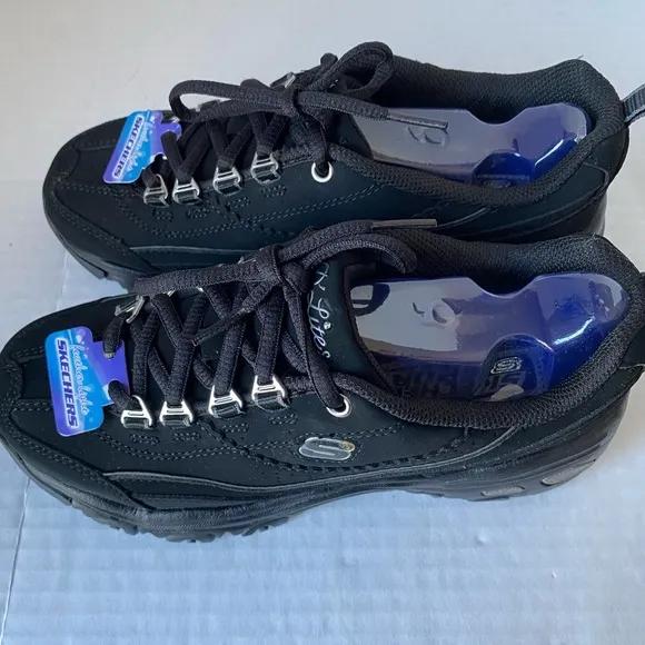 Skechers Women’s Shoes D’Lites Raptures Black Size 6 New