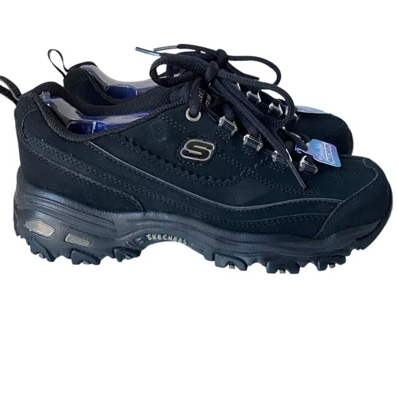 Skechers Women’s Shoes D’Lites Raptures Black Size 6 New