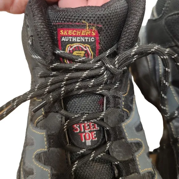 Skechers Work Extra Wide Men's Holdredge Rebem‎ Steel Toe Work Boot Size 8