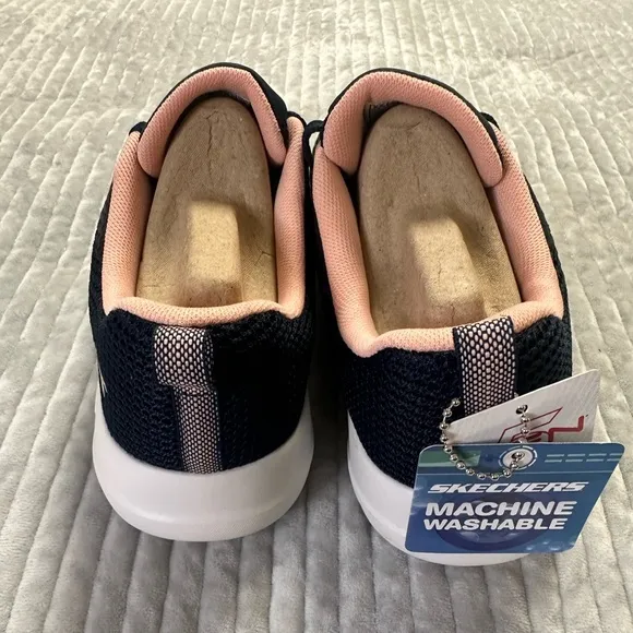Sketches Gowalk Joy- Joturn Walking Sneakers in Navy/ Pink Size 8.5 NWOT—A0285‎