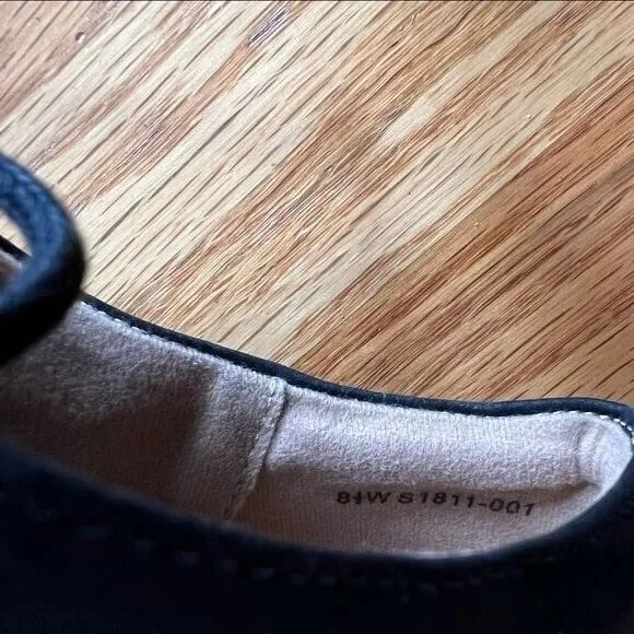 SoftWalk‎ Willis Derby Oxford Shoes Women's Size 8.5 Black Smooth Suede Comfy