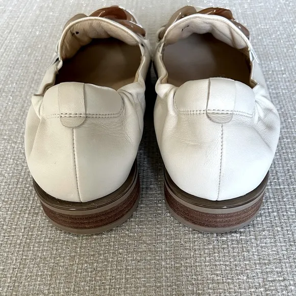 Softwaves Gali Loafer Creme Cream with Link Accents size 7  7.5