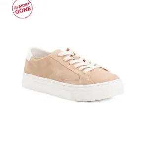 SOLUDOS Sand/Tan Suede Ibiza Platform Sneakers