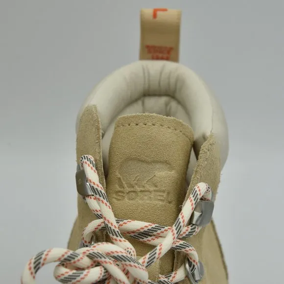 Sorel Hi-Line Waterproof Suede Hiking Boots Ceramic/Major (Tan &amp; Orange), Sz. 10