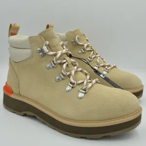 Sorel Hi-Line Waterproof Suede Hiking Boots Ceramic/Major (Tan &amp; Orange), Sz. 10