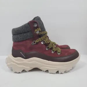 Sorel Kinetic Breakthru Conquest Women's Cinder Bloodstone Boots US Sz 9.5 NWOT