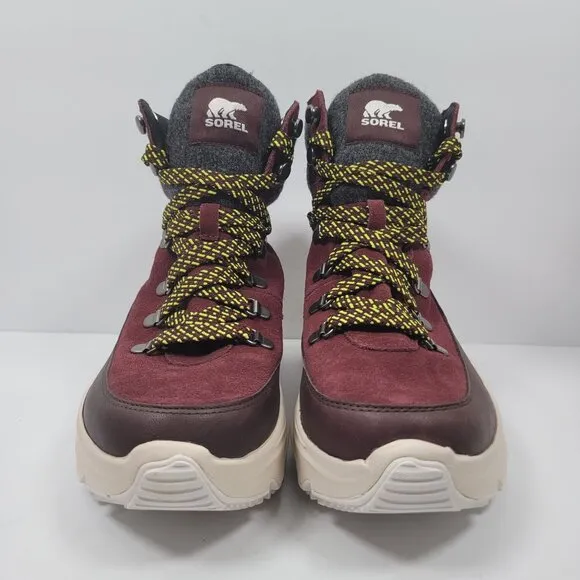 Sorel Kinetic Breakthru Conquest Women's Cinder Bloodstone Boots US Sz 9.5 NWOT