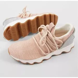 Sorel Kinetic Lace Up Scalloped Oversized Sole Sneakers Knit Women’s Size 8.5