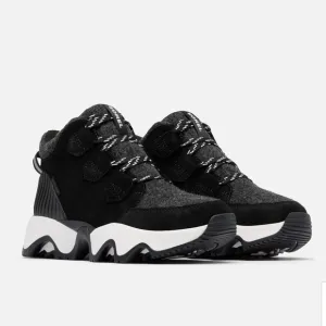 Sorel NIB Kinetic Breakthru Caribou Waterproof Shoe  6.5 Black White Boot