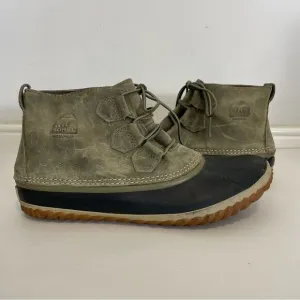 Sorel Out N About Leather Duck Boots Waterproof Rain Boots Size 10 NL2133