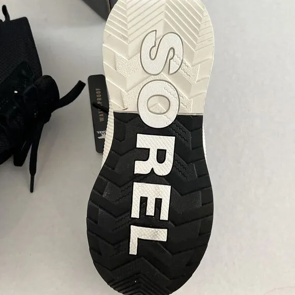 Sorel Women's 7.5 Out N About III Mid-Top Boot Sneakers Waterproof Black