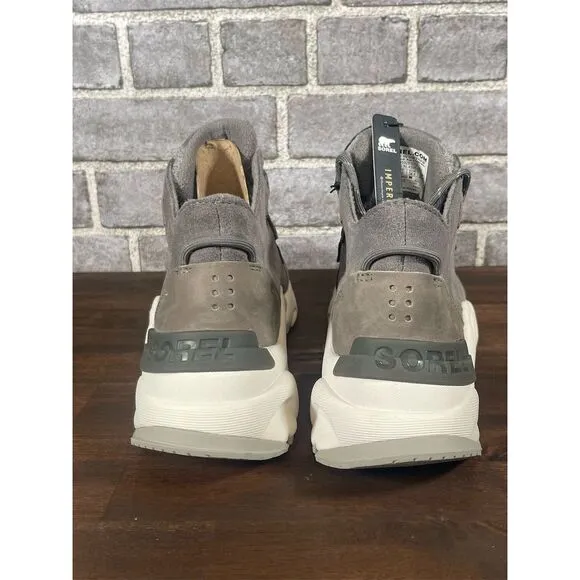 Sorel Women's Kinetic RNEGD Caribou Waterproof Sneakers Gray Size 7.5