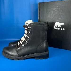 Sorel Women's Lennox Lace Cozy Waterproof - Black/Nocturnal Red - 9.5 - NWT