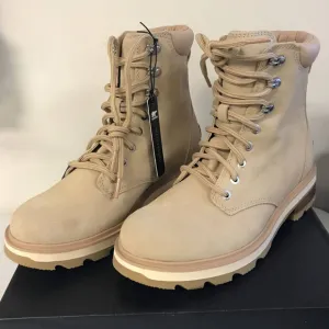 Sorel Women's SIZE 9.5 Lennox Lace Waterproof Boots, Ceramic Color