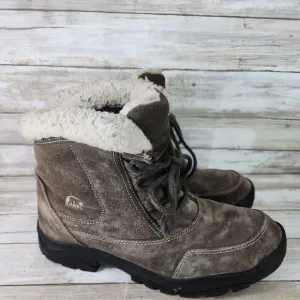 Sorel Women's Water Fall Low Lace Waterproof Hiking Boots Snow Winter Size 9