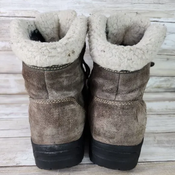 Sorel Women's Water Fall Low Lace Waterproof Hiking Boots Snow Winter Size 9