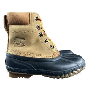 Sorel Youth Cheyanne II Lace 200g Waterproof Elk Brown Black Winter Boots Size 1