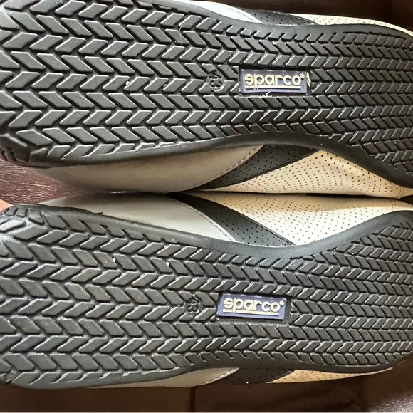 Sparco SL-17 men’s sports trainers driving shoes. White/gray/black. Size 9.5