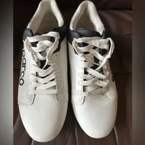 Sparco SL-17 men’s sports trainers driving shoes. White/gray/black. Size 9.5
