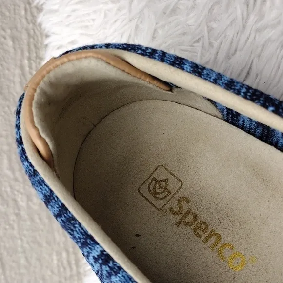 SPENCO Coastal Patriot Blue Multicolored Space-Dye Stretch Mesh Slip On Shoes