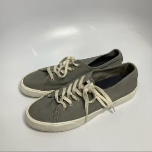 Sperry canvas sneakers gray white size 8.5