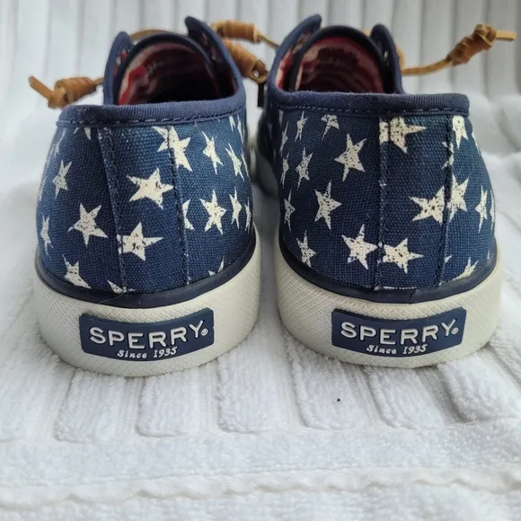 Sperry Crest Vibe Canvas Sneakers Stars &amp; Stripes