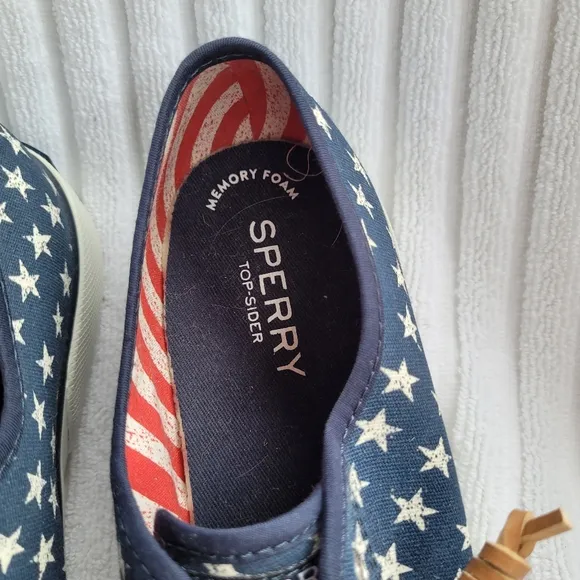 Sperry Crest Vibe Canvas Sneakers Stars &amp; Stripes