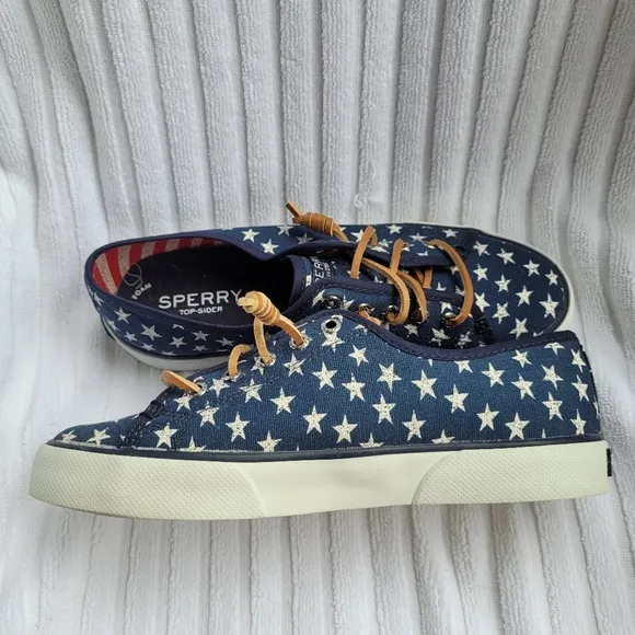 Sperry Crest Vibe Canvas Sneakers Stars &amp; Stripes