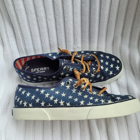 Sperry Crest Vibe Canvas Sneakers Stars &amp; Stripes