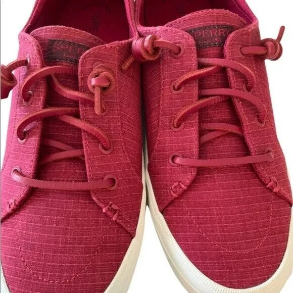 Sperry Top-Sider Crest Vibe Casual Shoes in Cotton Rip Pink