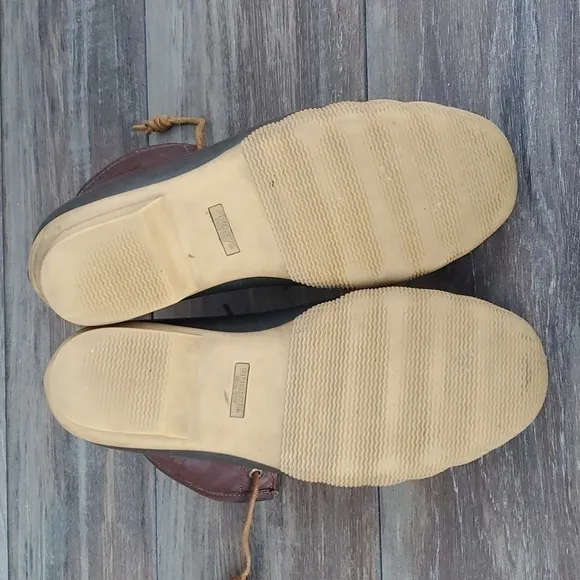 Sperry Womens Saltwater duck rubber ankle waterproof shoes sz 9.5M