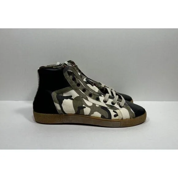 Springa Vulcanizzato Canvas Sneakers US 10 EU 43 Solo Camo Italian Handmade