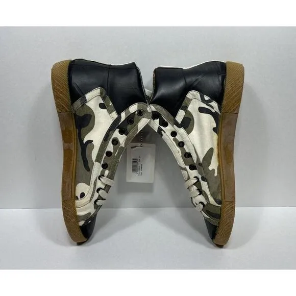 Springa Vulcanizzato Canvas Sneakers US 10 EU 43 Solo Camo Italian Handmade
