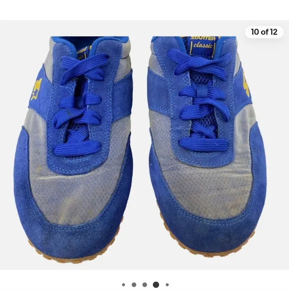 Starter Classic Men's Vintage Shoes Size 9.5 - Belgium 2517830 Blue Yellow