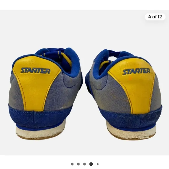 Starter Classic Men's Vintage Shoes Size 9.5 - Belgium 2517830 Blue Yellow